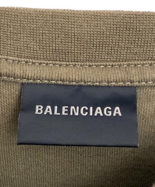 BALENCIAGA（バレンシアガ）BALENCIAGA (バレンシアガ) キャンペーンロゴTシャツ オリーブ サイズ:Sの古着・服飾アイテム