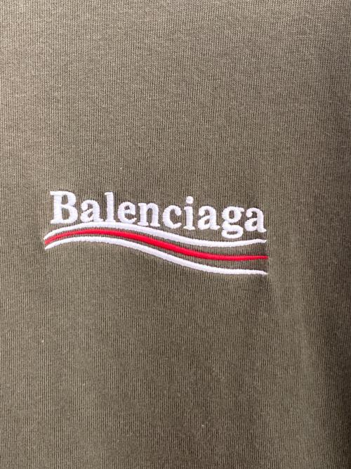 BALENCIAGA（バレンシアガ）BALENCIAGA (バレンシアガ) キャンペーンロゴTシャツ オリーブ サイズ:Sの古着・服飾アイテム