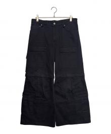 BALENCIAGA（バレンシアガ）の古着「Flared Cargo パンツ」｜ブラック
