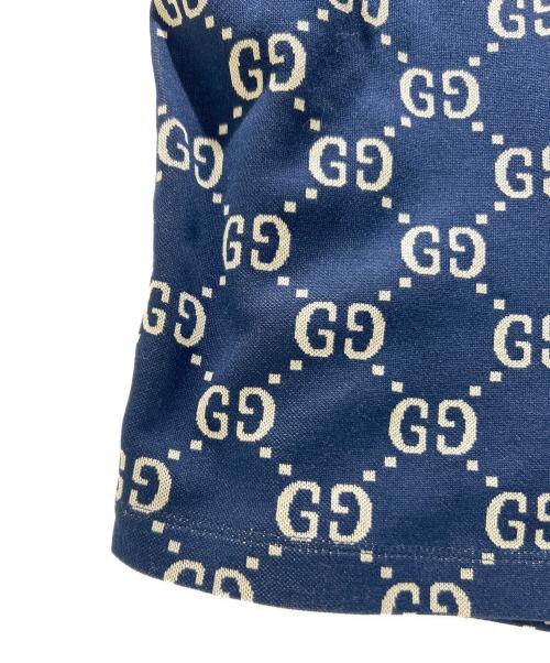 GUCCI（グッチ）GUCCI (グッチ) GG Technical Jersey Shorts/GGテクニカルジャージーハーフパンツ/474632-X9V05 ネイビー サイズ:XLの古着・服飾アイテム