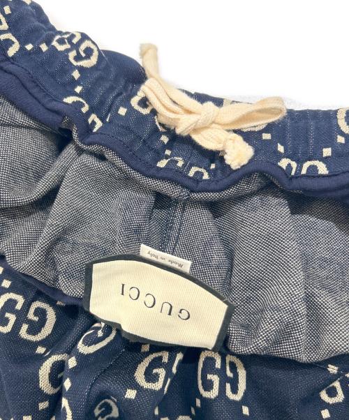 GUCCI（グッチ）GUCCI (グッチ) GG Technical Jersey Shorts/GGテクニカルジャージーハーフパンツ/474632-X9V05 ネイビー サイズ:XLの古着・服飾アイテム