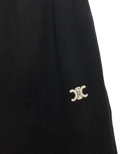 CELINE（セリーヌ）CELINE (セリーヌ) トリオンフスウェットパンツ ブラック サイズ:Sの古着・服飾アイテム