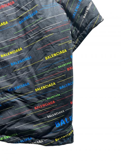 BALENCIAGA（バレンシアガ）BALENCIAGA (バレンシアガ)  ロゴプリントショートスリーブシャツ/556237 TDL54 ブラック サイズ:42の古着・服飾アイテム