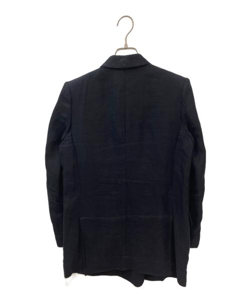 ebure（エブール）ebure (エブール) リネンダブルブレザー ブラック サイズ:36の古着・服飾アイテム