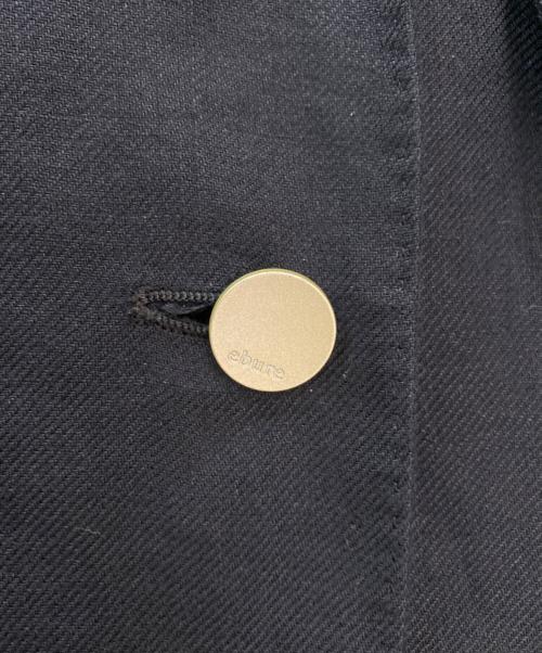 ebure（エブール）ebure (エブール) リネンダブルブレザー ブラック サイズ:36の古着・服飾アイテム