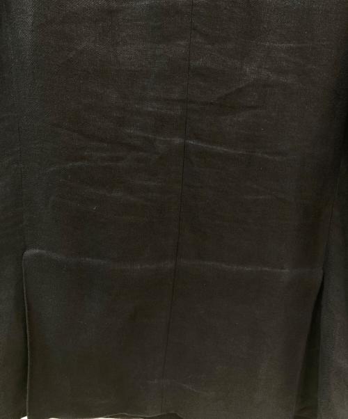 ebure（エブール）ebure (エブール) リネンダブルブレザー ブラック サイズ:36の古着・服飾アイテム