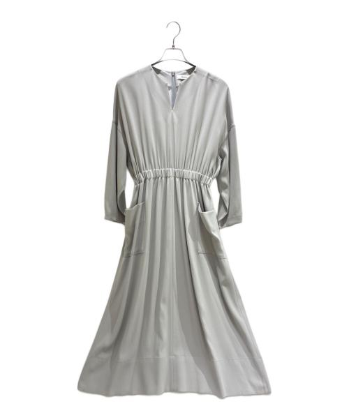 ebure（エブール）ebure (エブール) 長袖ワンピース/3010300634 グレー サイズ:36の古着・服飾アイテム