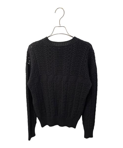 CHANEL（シャネル）CHANEL (シャネル) コットンレースニット ブラック サイズ:34の古着・服飾アイテム