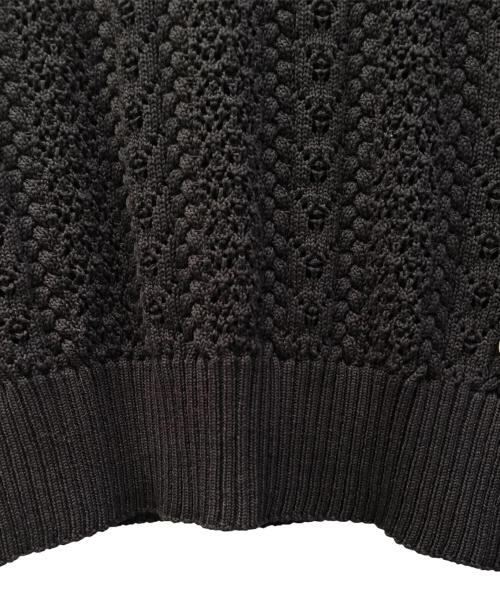 CHANEL（シャネル）CHANEL (シャネル) コットンレースニット ブラック サイズ:34の古着・服飾アイテム