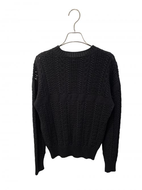 CHANEL（シャネル）CHANEL (シャネル) コットンレースニット ブラック サイズ:34の古着・服飾アイテム