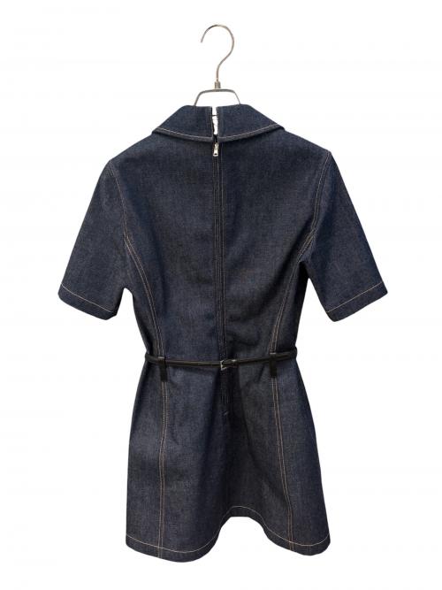 GUCCI（グッチ）GUCCI (グッチ) ホースビットベルト付デニムミニワンピース インディゴ サイズ:36の古着・服飾アイテム