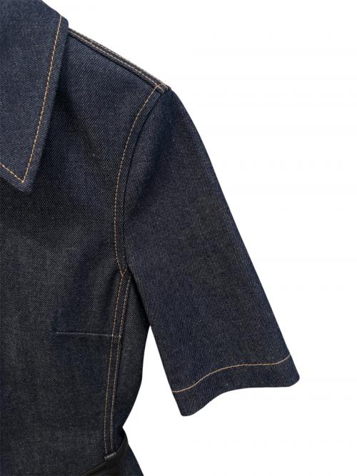 GUCCI（グッチ）GUCCI (グッチ) ホースビットベルト付デニムミニワンピース インディゴ サイズ:36の古着・服飾アイテム
