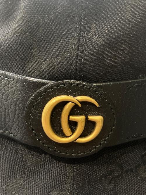 GUCCI（グッチ）GUCCI (グッチ) マーモントベルトハット ブラック サイズ:Lの古着・服飾アイテム