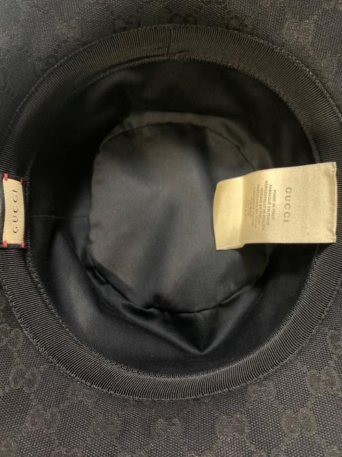 GUCCI（グッチ）GUCCI (グッチ) マーモントベルトハット ブラック サイズ:Lの古着・服飾アイテム