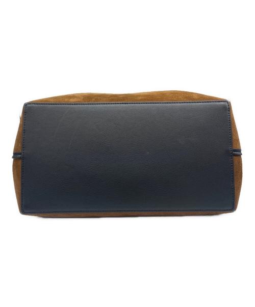 LOEWE（ロエベ）LOEWE (ロエベ) Suede Anagram Tote Bag スエード アナグラム トートバッグ ブラック×ブラウンの古着・服飾アイテム