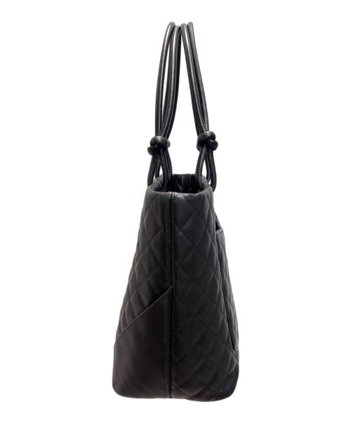 CHANEL（シャネル）CHANEL (シャネル) カンボントートバッグ ブラックの古着・服飾アイテム