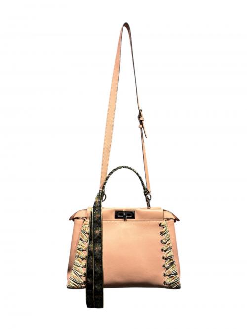 FENDI（フェンディ）FENDI (フェンディ) ピーカブー ミディアム リボンステッチ/8BN290 ライトピンク サイズ:-の古着・服飾アイテム