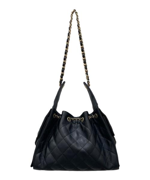 CHANEL（シャネル）CHANEL (シャネル) シャネル25 スモール キャビアスキン チェーンショルダーバッグ ブラック サイズ:25の古着・服飾アイテム