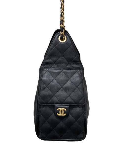 CHANEL（シャネル）CHANEL (シャネル) シャネル25 スモール キャビアスキン チェーンショルダーバッグ ブラック サイズ:25の古着・服飾アイテム