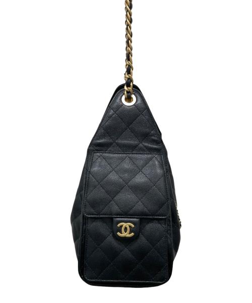 CHANEL（シャネル）CHANEL (シャネル) シャネル25 スモール キャビアスキン チェーンショルダーバッグ ブラック サイズ:25の古着・服飾アイテム