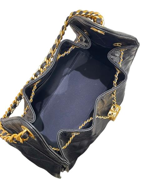 CHANEL（シャネル）CHANEL (シャネル) シャネル25 スモール キャビアスキン チェーンショルダーバッグ ブラック サイズ:25の古着・服飾アイテム