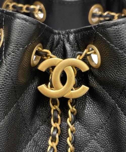 CHANEL（シャネル）CHANEL (シャネル) シャネル25 スモール キャビアスキン チェーンショルダーバッグ ブラック サイズ:25の古着・服飾アイテム
