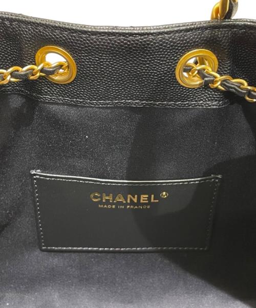 CHANEL（シャネル）CHANEL (シャネル) シャネル25 スモール キャビアスキン チェーンショルダーバッグ ブラック サイズ:25の古着・服飾アイテム