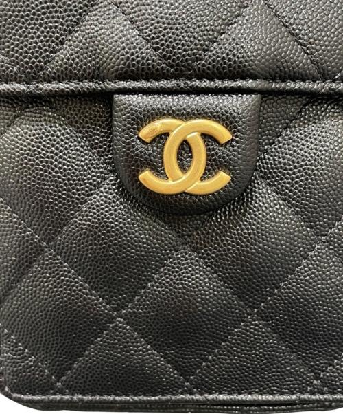 CHANEL（シャネル）CHANEL (シャネル) シャネル25 スモール キャビアスキン チェーンショルダーバッグ ブラック サイズ:25の古着・服飾アイテム