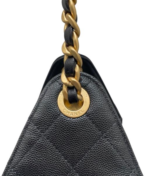 CHANEL（シャネル）CHANEL (シャネル) シャネル25 スモール キャビアスキン チェーンショルダーバッグ ブラック サイズ:25の古着・服飾アイテム