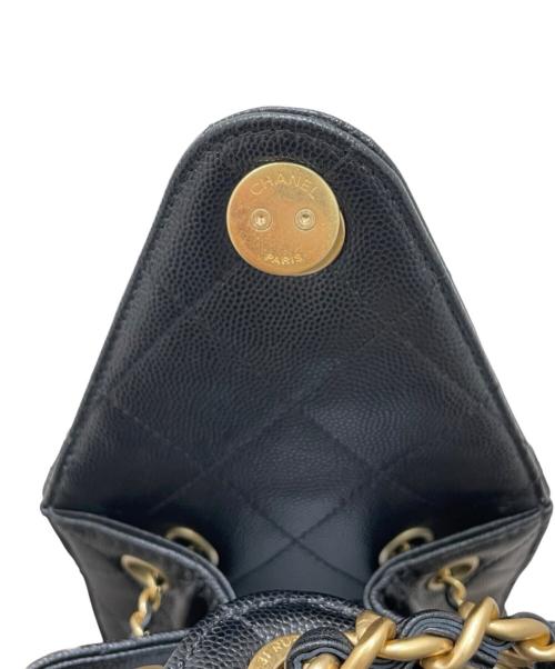 CHANEL（シャネル）CHANEL (シャネル) シャネル25 スモール キャビアスキン チェーンショルダーバッグ ブラック サイズ:25の古着・服飾アイテム