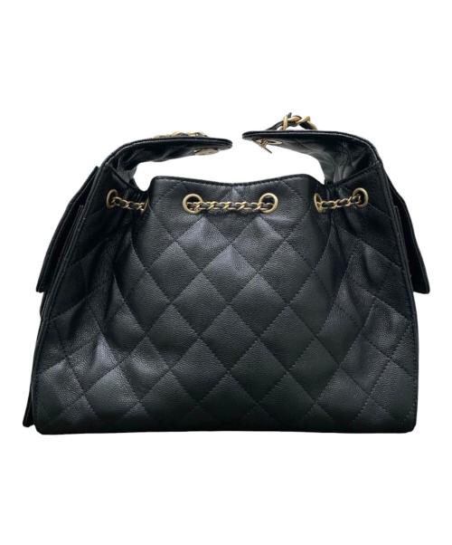 CHANEL（シャネル）CHANEL (シャネル) シャネル25 スモール キャビアスキン チェーンショルダーバッグ ブラック サイズ:25の古着・服飾アイテム