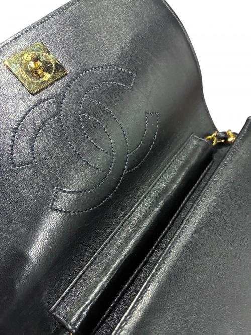 CHANEL（シャネル）CHANEL (シャネル) フルフラップマトラッセショルダーバッグ ブラック サイズ:-の古着・服飾アイテム