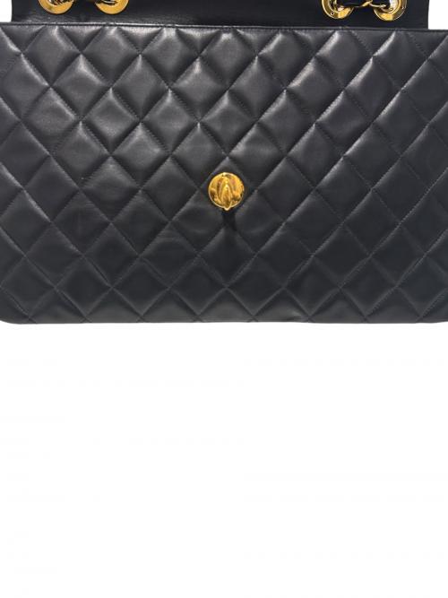 CHANEL（シャネル）CHANEL (シャネル) マトラッセ ブラック×ゴールド サイズ:34の古着・服飾アイテム