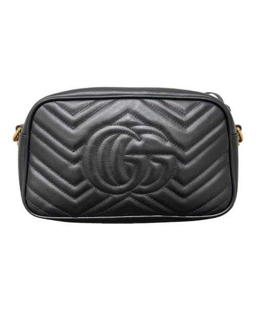 GUCCI（グッチ）GUCCI (グッチ) GGマーモントショルダーバッグ ブラックの古着・服飾アイテム