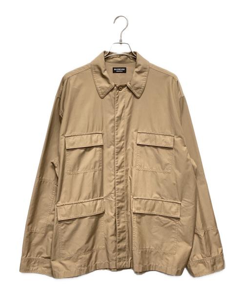 BALENCIAGA（バレンシアガ）BALENCIAGA (バレンシアガ) ミリタリージャケット ベージュ サイズ:44の古着・服飾アイテム