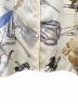 中古・古着 HERMES (エルメス) フランス騎兵柄シルクシャツ/CAVALERIE FRANCAISE アイボリー サイズ:38：80000円