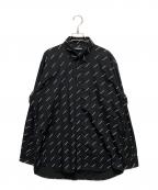 BALENCIAGAバレンシアガ）の古着「オールオーバーシャツ」｜ブラック