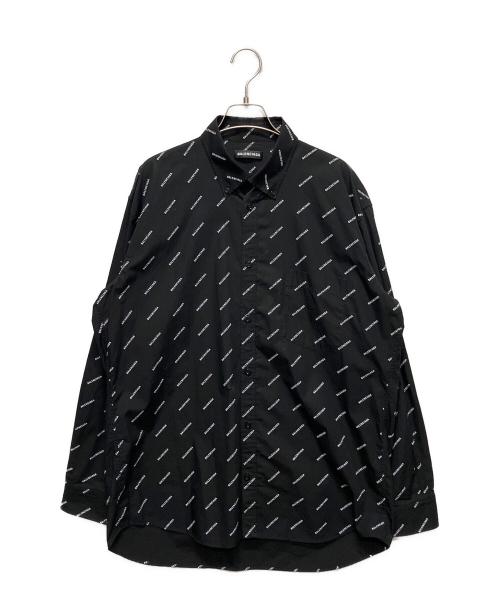 BALENCIAGA（バレンシアガ）BALENCIAGA (バレンシアガ) オールオーバーシャツ ブラック サイズ:38の古着・服飾アイテム