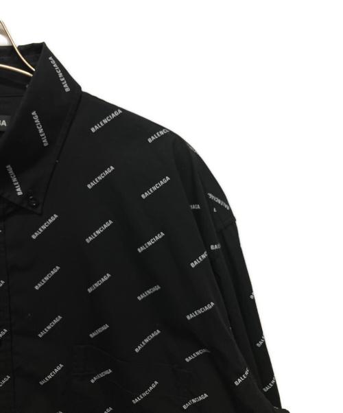 BALENCIAGA（バレンシアガ）BALENCIAGA (バレンシアガ) オールオーバーシャツ ブラック サイズ:38の古着・服飾アイテム