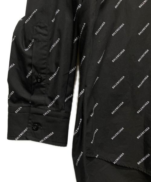 BALENCIAGA（バレンシアガ）BALENCIAGA (バレンシアガ) オールオーバーシャツ ブラック サイズ:38の古着・服飾アイテム