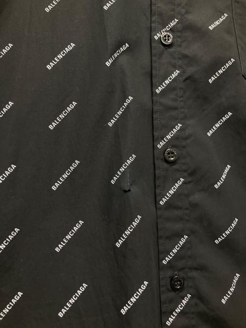 BALENCIAGA（バレンシアガ）BALENCIAGA (バレンシアガ) オールオーバーシャツ ブラック サイズ:38の古着・服飾アイテム