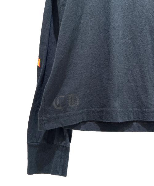 CHROME HEARTS（クロムハーツ）CHROME HEARTS (クロムハーツ) Vine Dagger Long Sleeve T-Shirt/ヴァインダガー長袖Tシャツ ブラック×イエロー サイズ:Lの古着・服飾アイテム