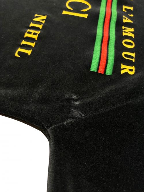 GUCCI（グッチ）GUCCI (グッチ) ベロアカットソー/596384 XJBTC ブラック サイズ:XSの古着・服飾アイテム