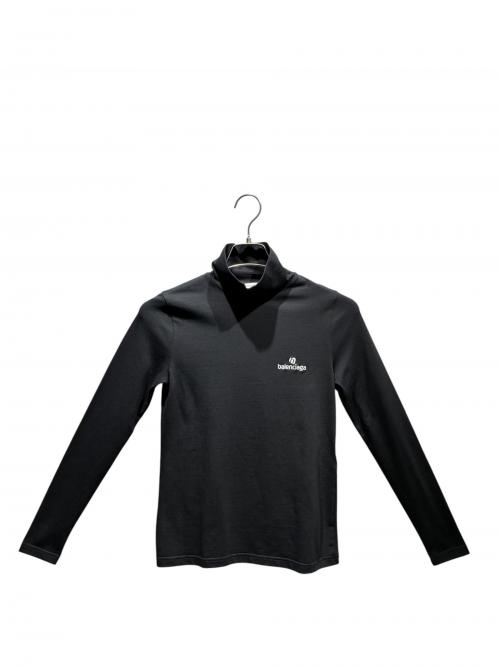 BALENCIAGA（バレンシアガ）BALENCIAGA (バレンシアガ) ハイネックカットソー ブラック サイズ:Mの古着・服飾アイテム