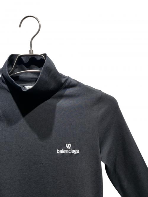 BALENCIAGA（バレンシアガ）BALENCIAGA (バレンシアガ) ハイネックカットソー ブラック サイズ:Mの古着・服飾アイテム