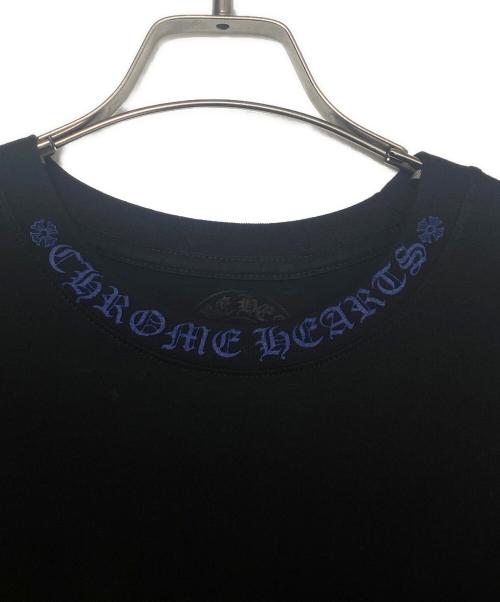 CHROME HEARTS（クロムハーツ）CHROME HEARTS (クロムハーツ) ネックロゴTシャツ ブラック サイズ:XLの古着・服飾アイテム