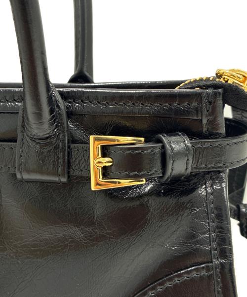 PRADA（プラダ）PRADA (プラダ) Pony Hair Leather Mini Handbag/ポニーレザーミニハンドバッグ/1BA486_2CYR_F0002_V_OOS ブラック サイズ:ミニの古着・服飾アイテム