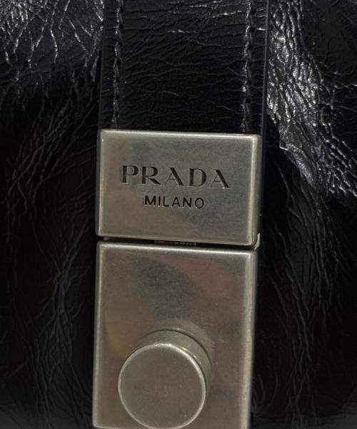 PRADA（プラダ）PRADA (プラダ) スモールレザートート ブラックの古着・服飾アイテム