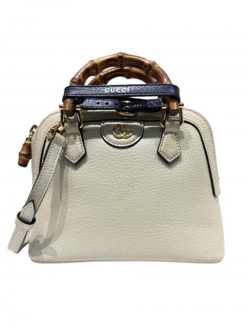 GUCCI（グッチ）GUCCI (グッチ) オフディア2WAYバッグ アイボリーの古着・服飾アイテム