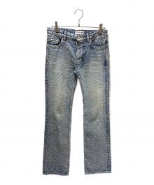 BALENCIAGA（バレンシアガ）の古着「Distressed Straight Leg Jeans/ダメージ ストレートレッグ ジーンズ/681734 TJW60」｜インディゴ